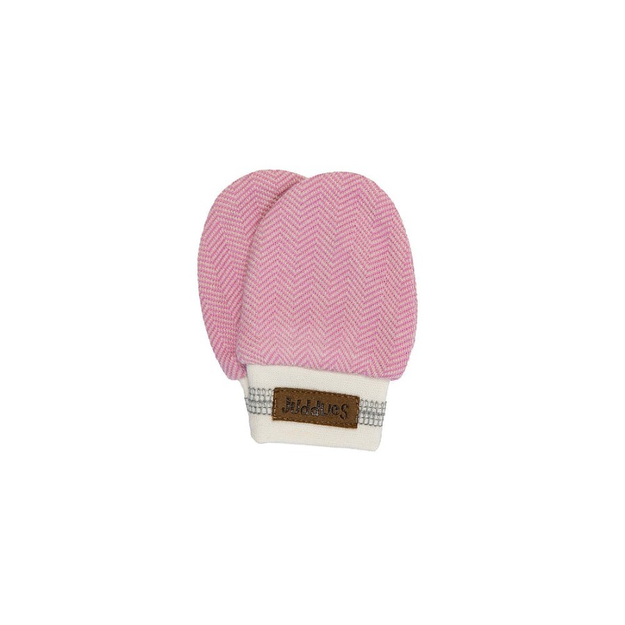 Nursery Snuggle Bugz | Organic Cotton No Scratch Mitts Sunset Pink