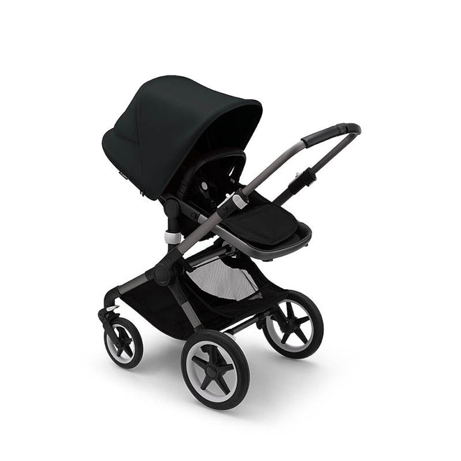 Strollers Snuggle Bugz Full Size Strollers | Fox 3 Complete Stroller Midnight Black