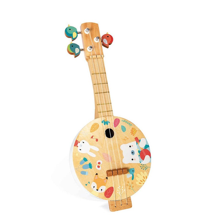 Toys Snuggle Bugz Musical Toys | Wooden Banjo