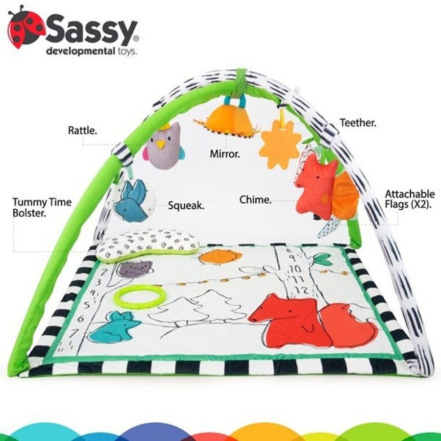 Toys Snuggle Bugz Activity Toys | Gone Campin' Woodland Sensory Activity Playmat