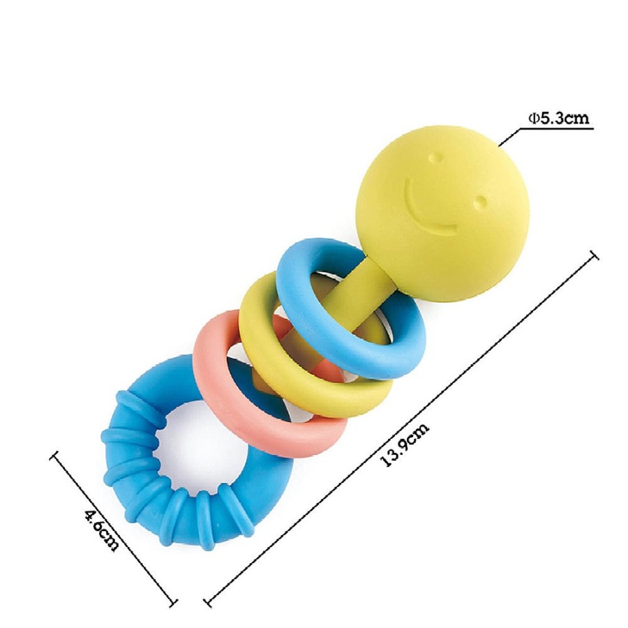 Toys Snuggle Bugz Sensory Toys | Rattling Ring Teether