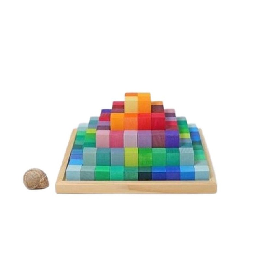 Toys Snuggle Bugz Wooden Toys | Small Stepped Pyramid