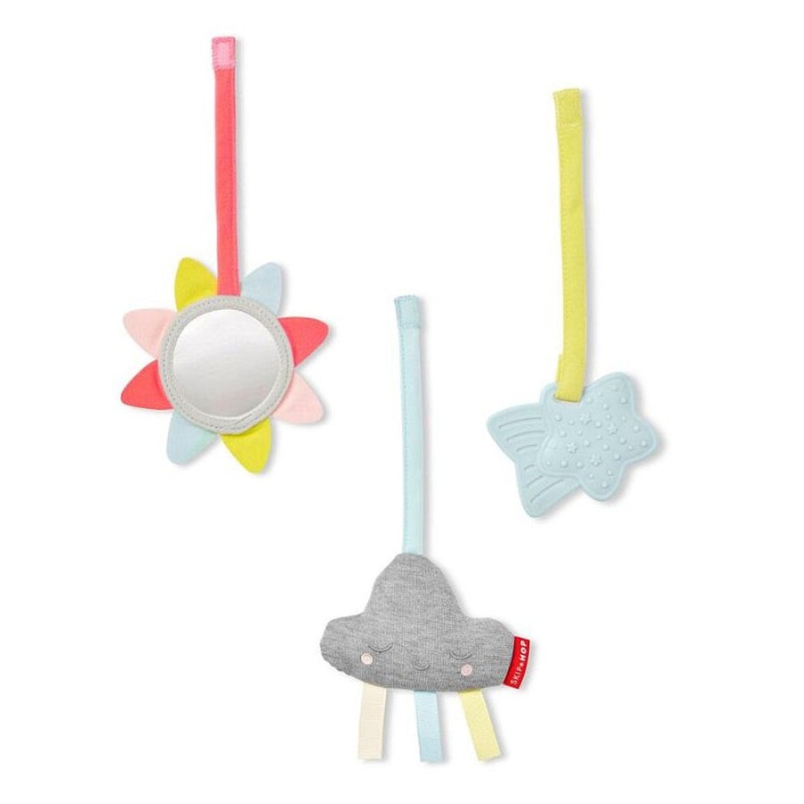 Toys Snuggle Bugz Activity Toys | Silver Lining Cloud Wooden Activity Gym