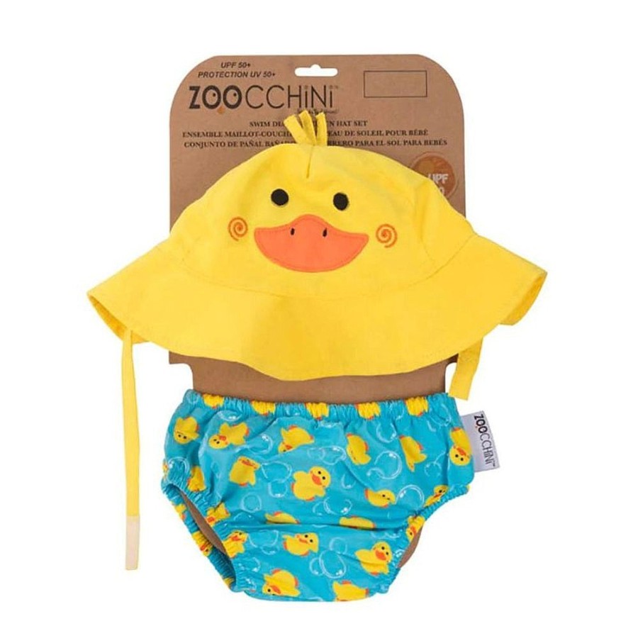 On-The-Go Snuggle Bugz | Spf 50+ Baby Swim Diaper And Sun Hat Set