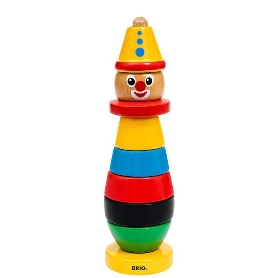 Toys Snuggle Bugz Sensory Toys | Wooden Stacking Clown