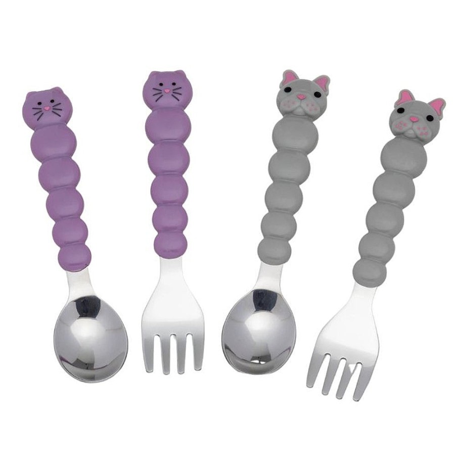 Feeding Snuggle Bugz | Animal Utensil Set