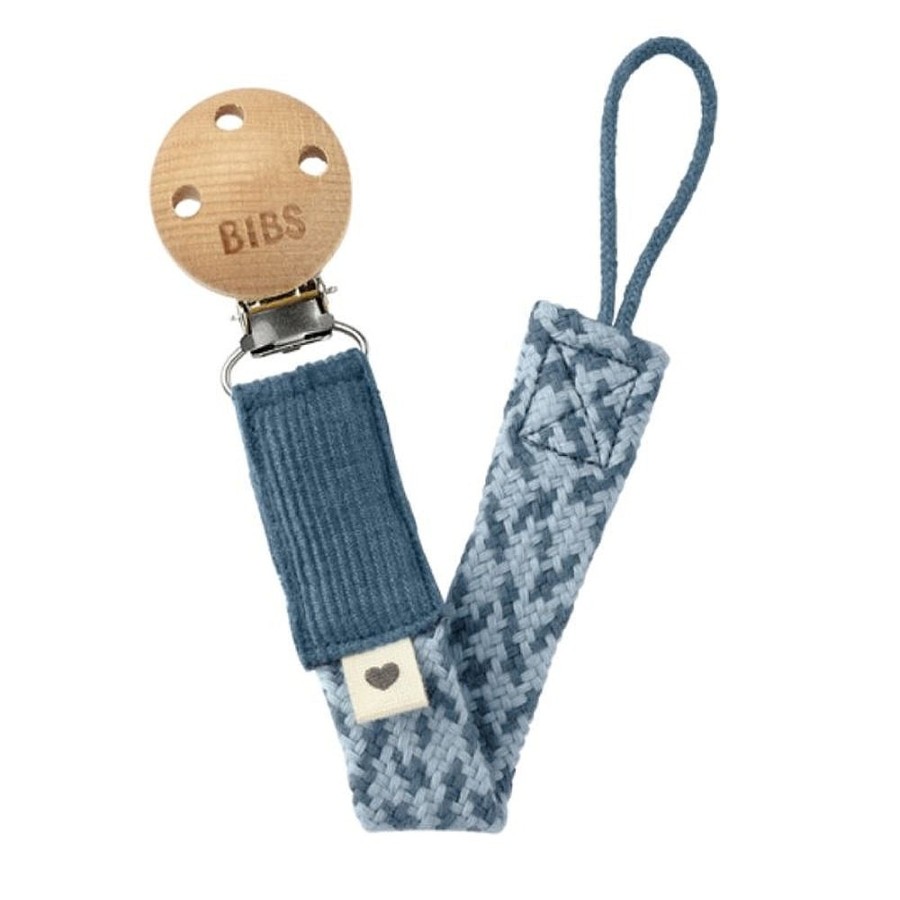 Feeding Snuggle Bugz | Paci Braid Pacifier Clip Sand/Ivory