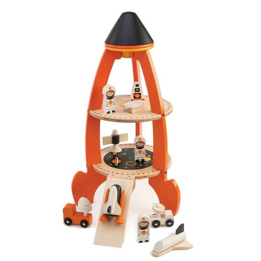 Toys Snuggle Bugz Wooden Toys | Cosmic Rocket Set