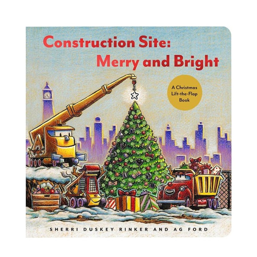 Toys Snuggle Bugz Books | Construction Site: Merry And Bright