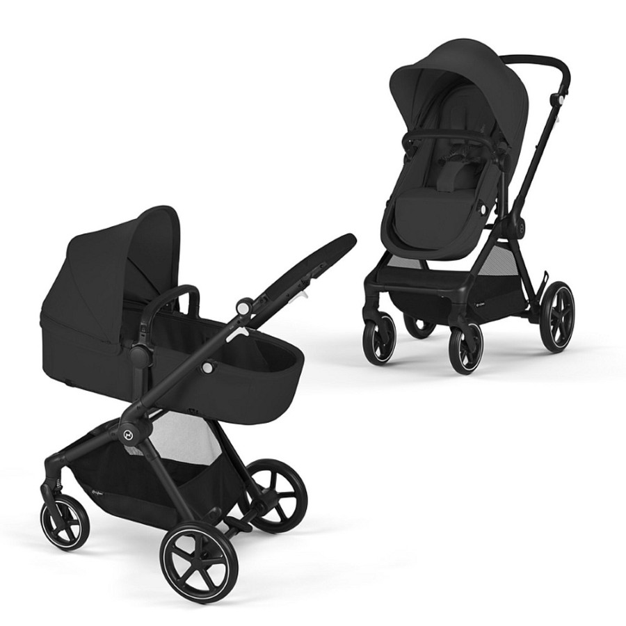 Strollers Snuggle Bugz Full Size Strollers | Eos 2-In-1 Stroller - Moon Black