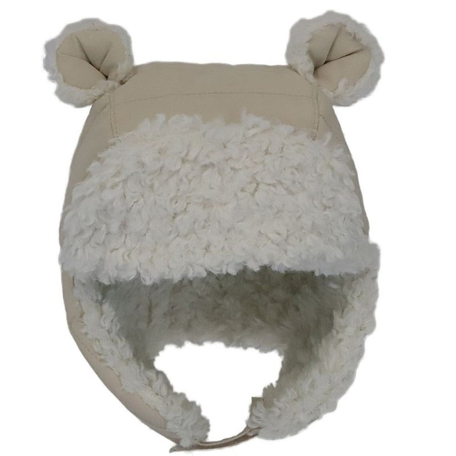 Nursery Snuggle Bugz | Puffer Bear Hat Black