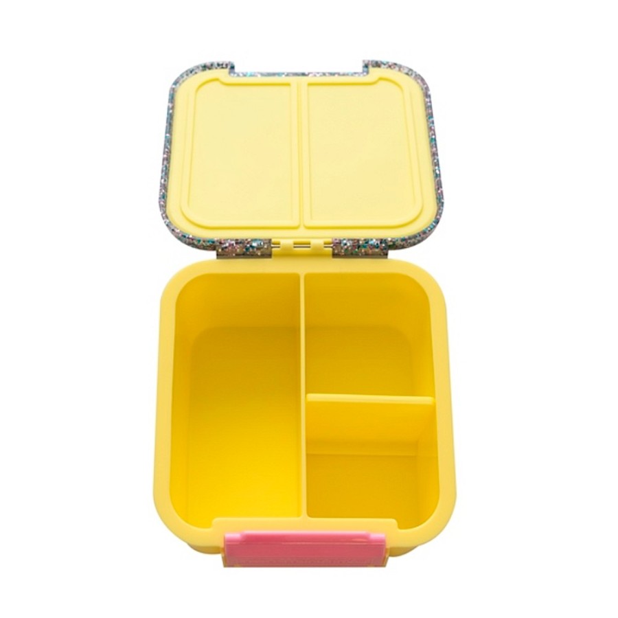 Feeding Snuggle Bugz | Bento Two Lunch Boxes Glitter Yellow