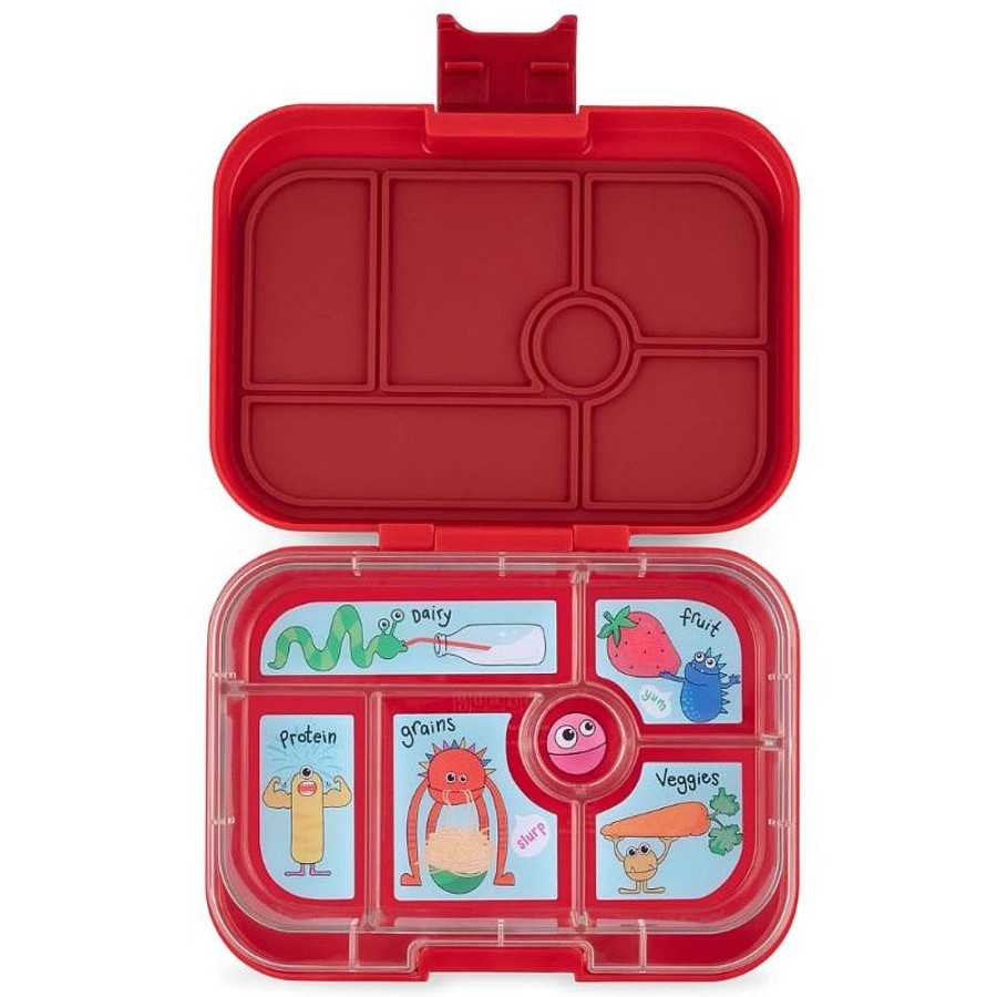 Feeding Snuggle Bugz | Original 6 Compartment Bento Box Wow Red