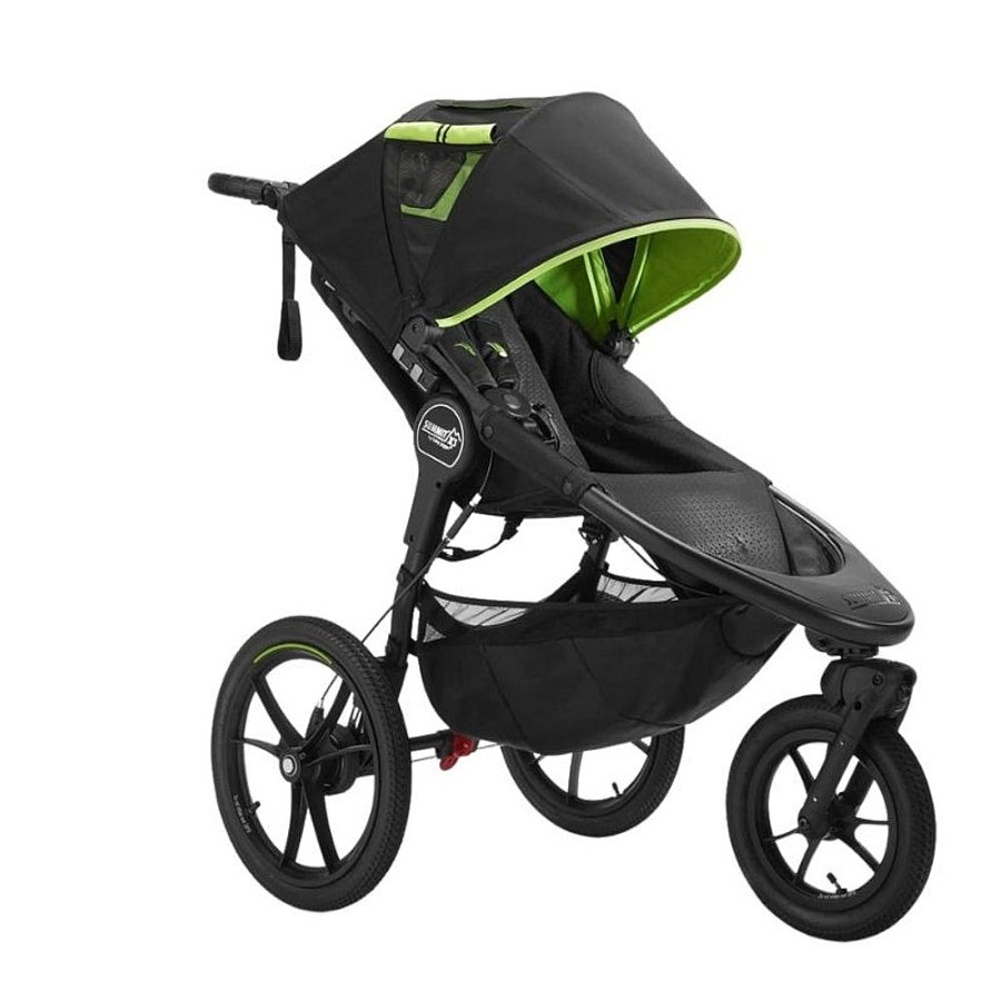 Strollers Snuggle Bugz All-Terrain Strollers | Summit X3 Jogging Stroller Midnight Black