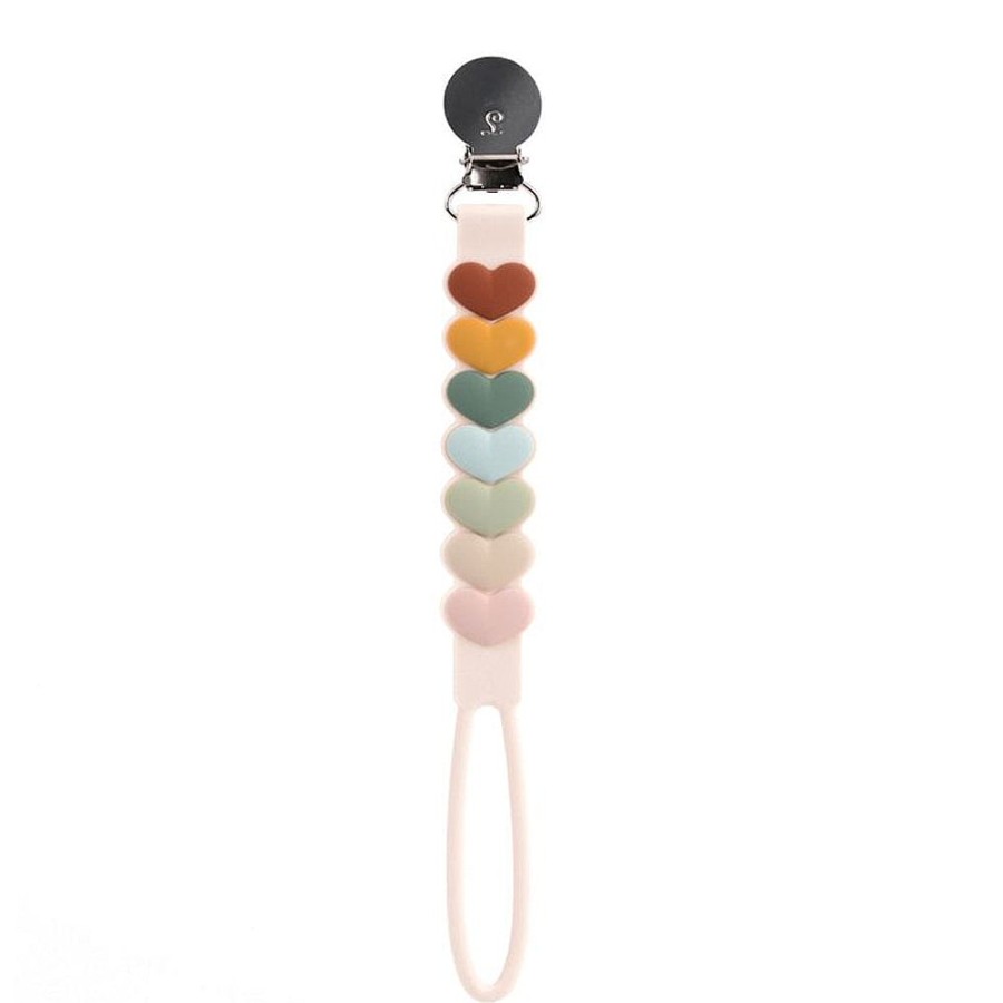 On-The-Go Snuggle Bugz | Silicone Pacifier Clip Monstera