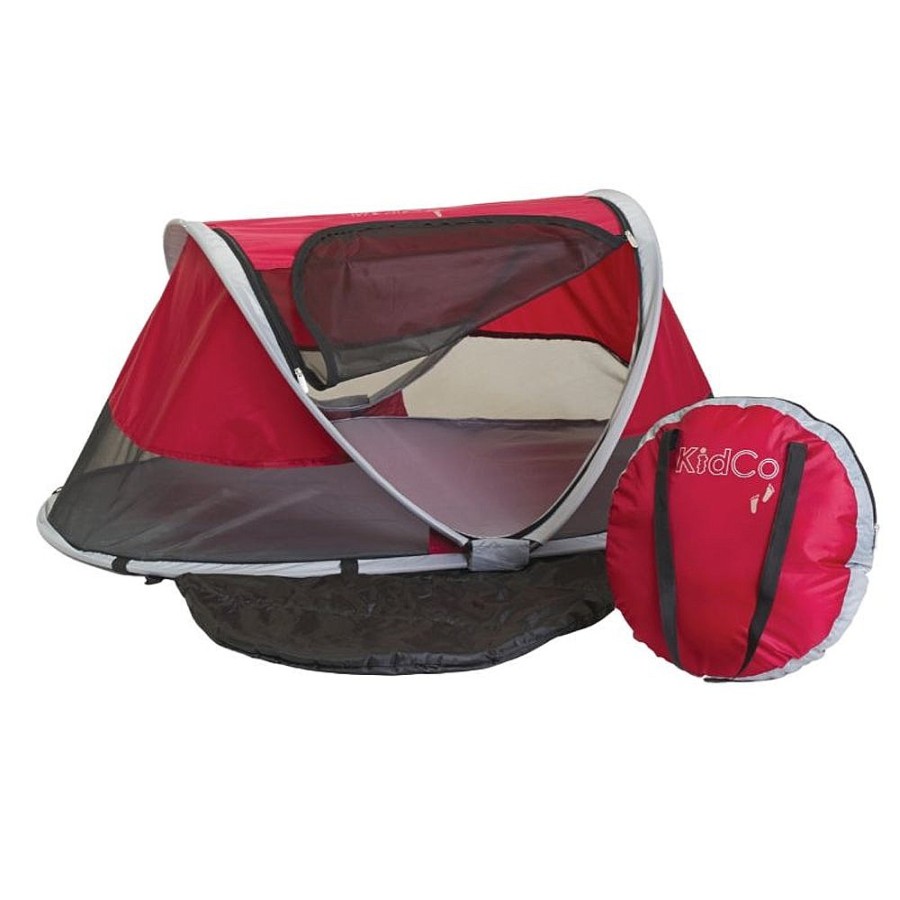 On-The-Go Snuggle Bugz | Peapod Travel Bed Cranberry