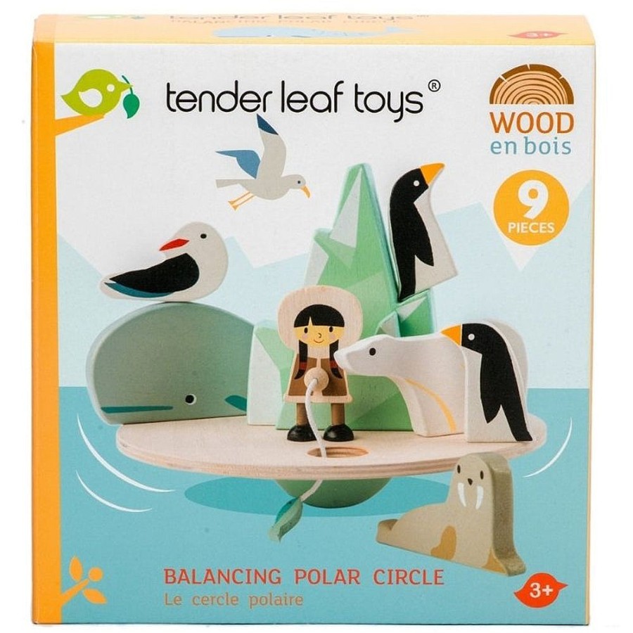 Toys Snuggle Bugz Wooden Toys | Balancing Polar Circle