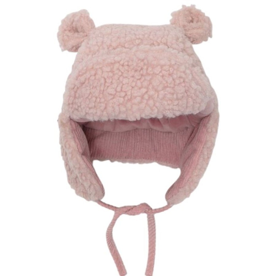 Nursery Snuggle Bugz | Baby Bear Trapper Hat Pink