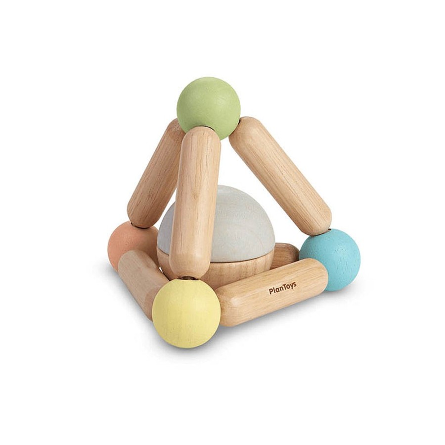 Toys Snuggle Bugz Sensory Toys | Clutching Shape Toys Pastel Triangle