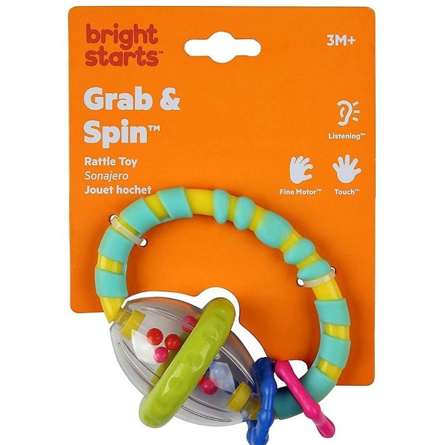 Toys Snuggle Bugz Sensory Toys | Grab & Spin Rattle Toy