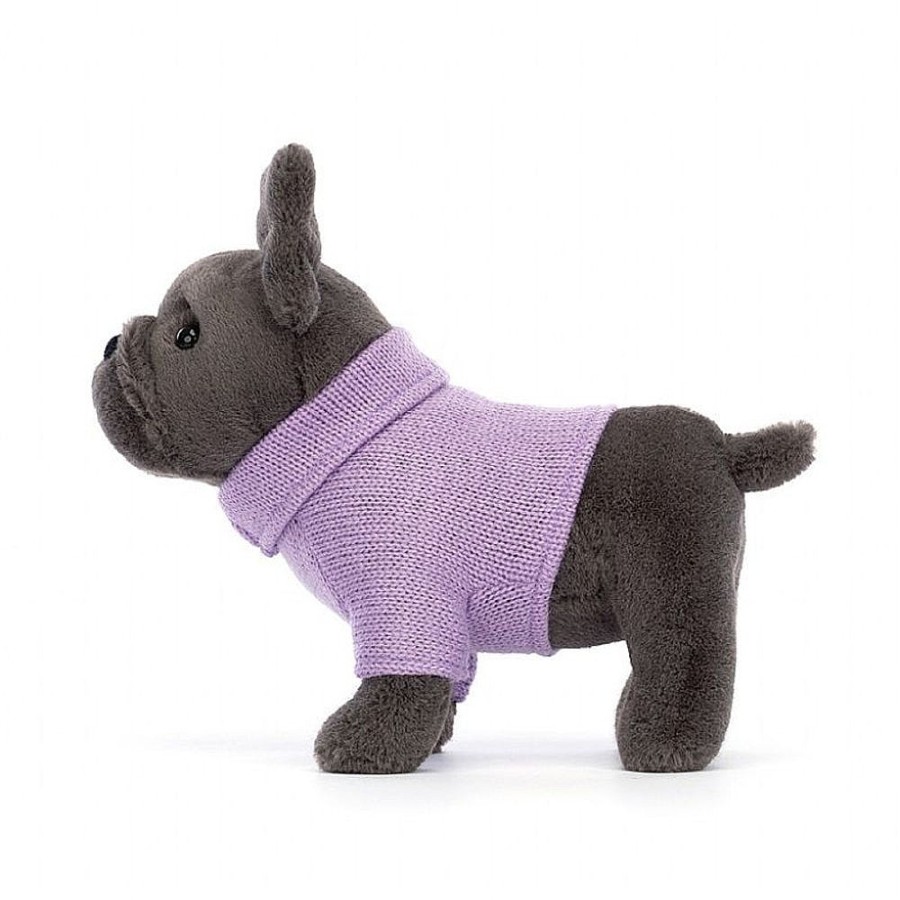 Toys Snuggle Bugz Plush Toys | Sweater French Bulldog Purple