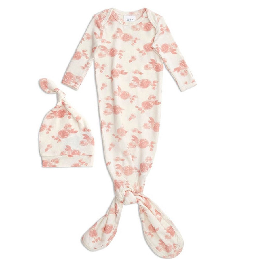 Nursery Snuggle Bugz | Snuggle Knit Newborn Knotted Gown + Hat Set