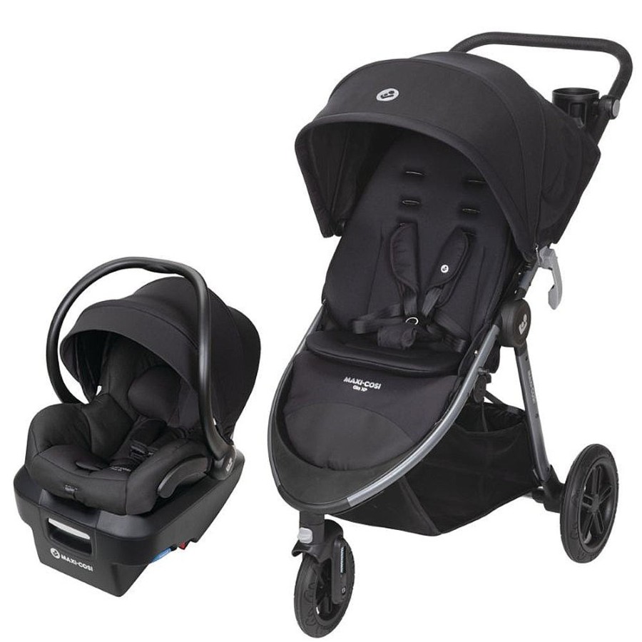 Strollers Snuggle Bugz Travel Systems | Gia Xp Travel System - Midnight Black