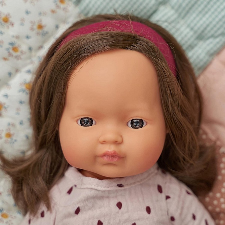 Toys Snuggle Bugz Dolls | Baby Doll Caucasian Brunette Girl - 15"