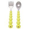 Feeding Snuggle Bugz | Silicone Caterpillar Spoon And Fork Set