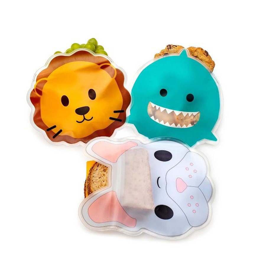 Feeding Snuggle Bugz | Reusable Animal Snack Bags - 6 Pack