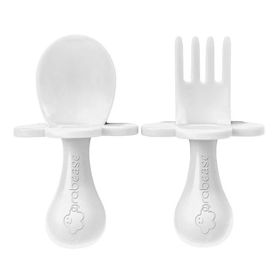 Feeding Snuggle Bugz | Ergonomic Utensil Sets Gray Dream