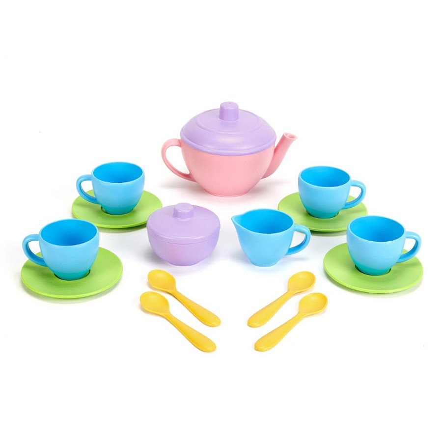 Toys Snuggle Bugz Pretend Play | Tea Set Blue