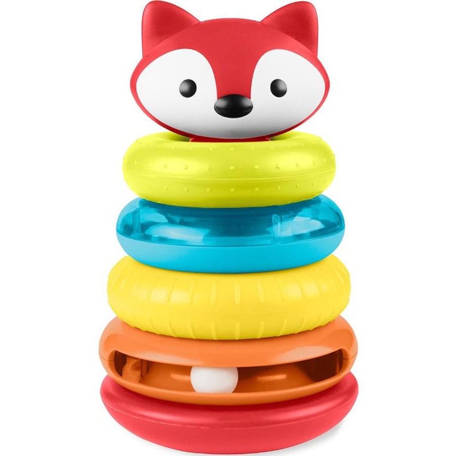 Toys Snuggle Bugz Sensory Toys | Explore & More Fox Stacking Toy