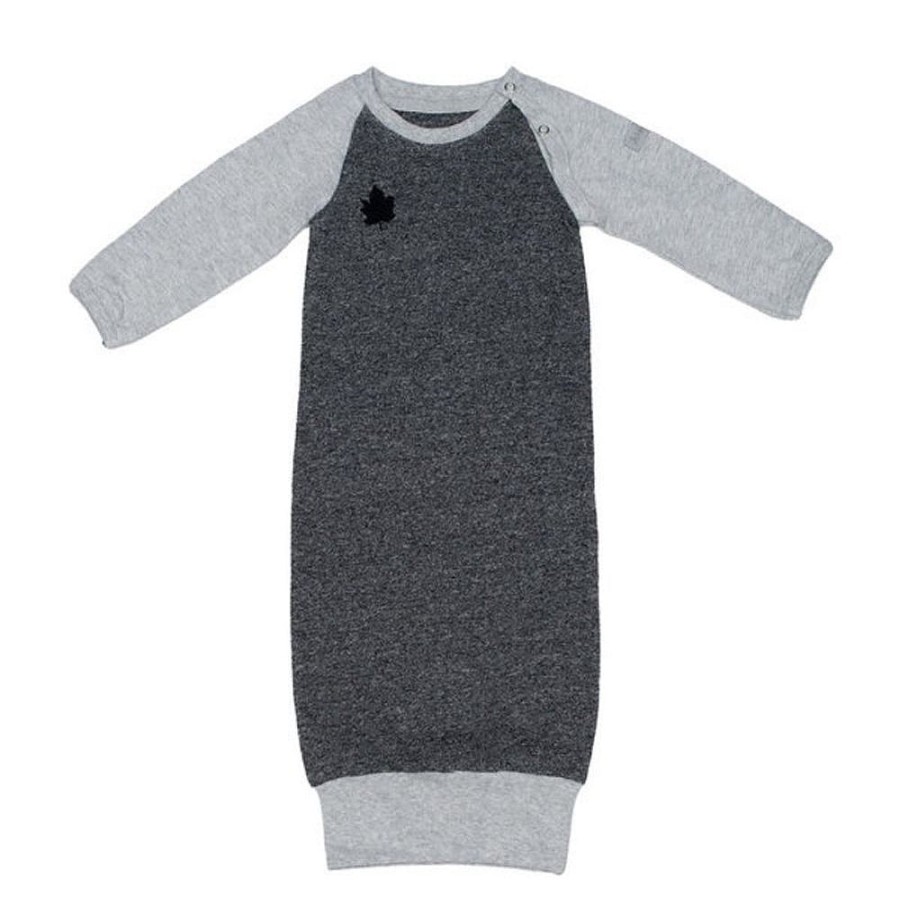 Nursery Snuggle Bugz | Raglan Nightgowns Graphite Black