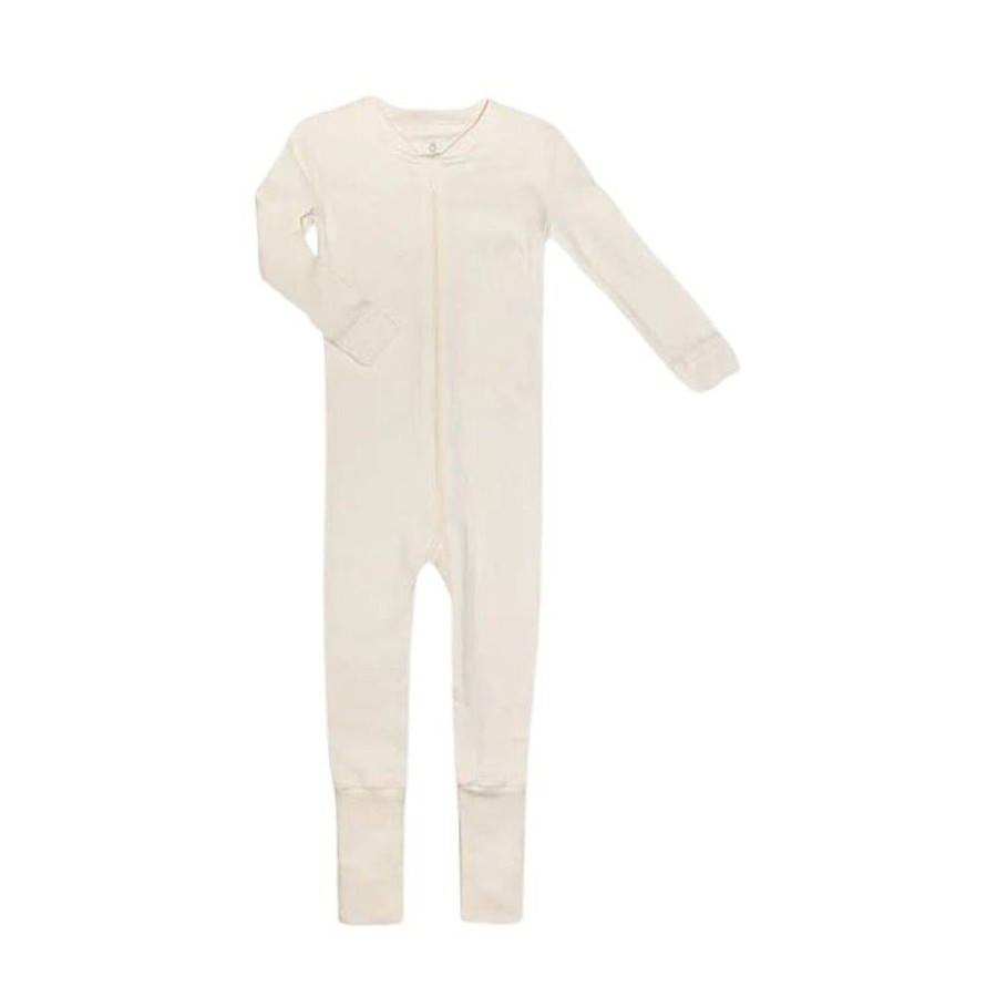 Nursery Snuggle Bugz | Organic Cotton Convert-A-Foot Sleeper Eggnog