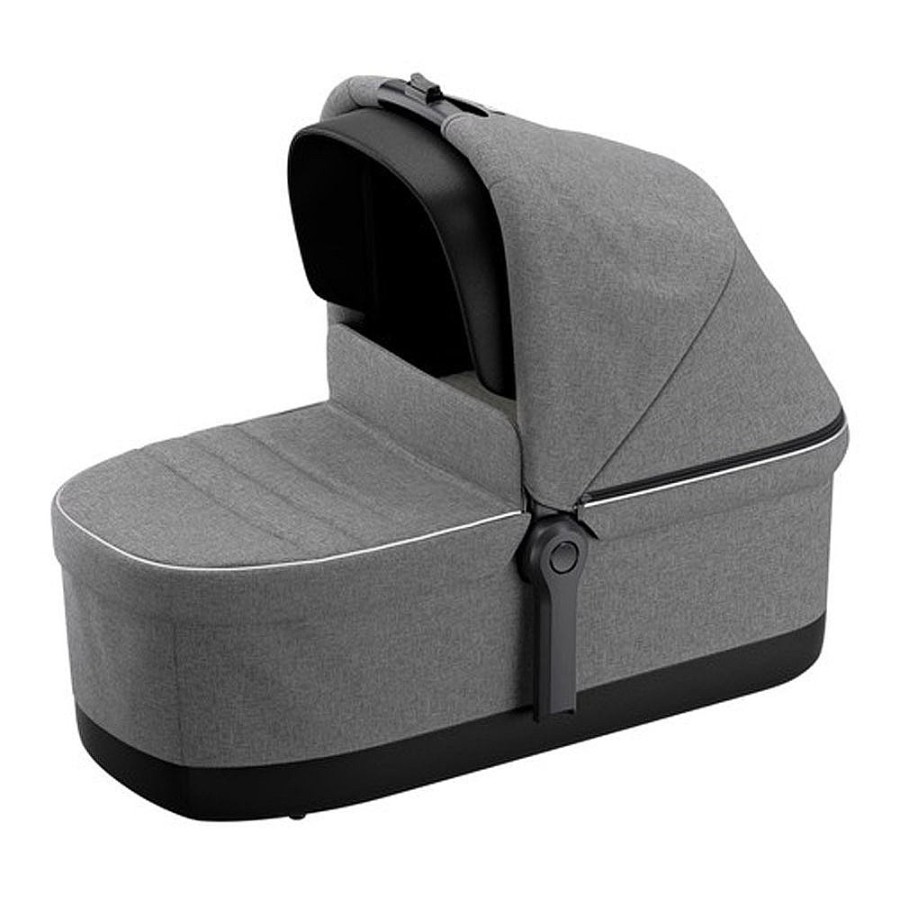 Strollers Snuggle Bugz Stroller Accessories | Sleek Bassinet Grey Melange