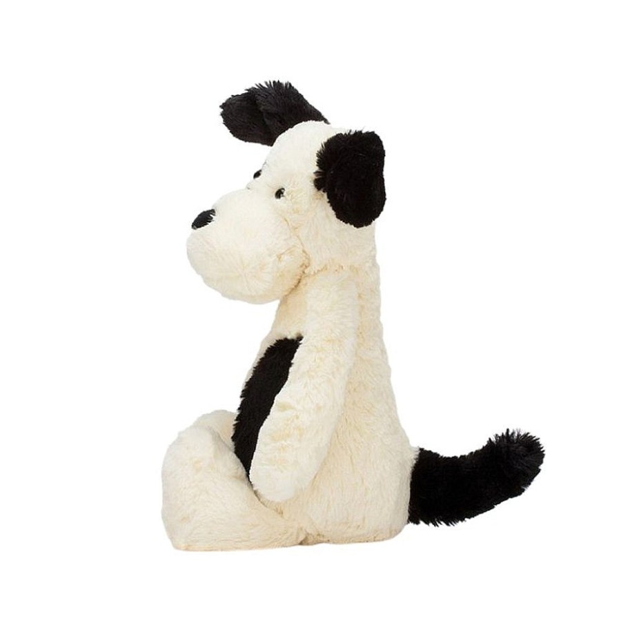 Toys Snuggle Bugz Plush Toys | Bashful Puppy Black & Cream