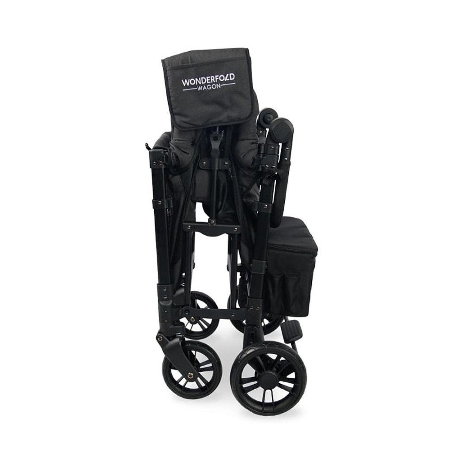 Strollers Snuggle Bugz Wagons | W2 Elite Double Stroller Wagon Volcanic Black