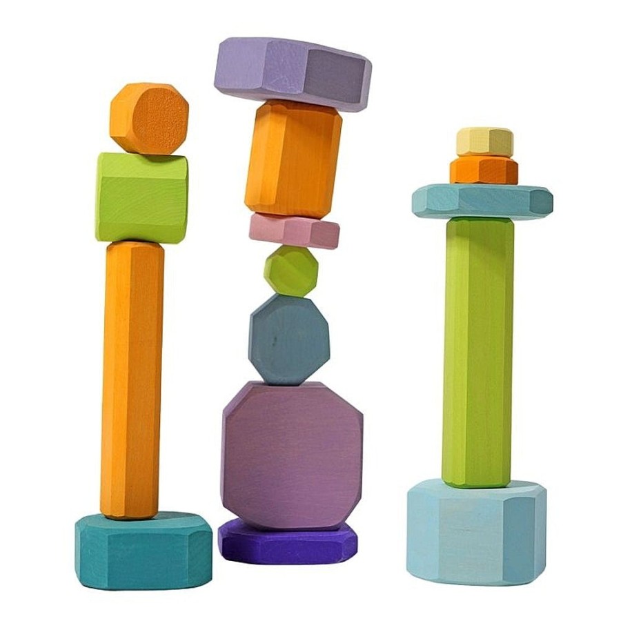 Toys Snuggle Bugz Wooden Toys | Building Blocks - Tree Slices