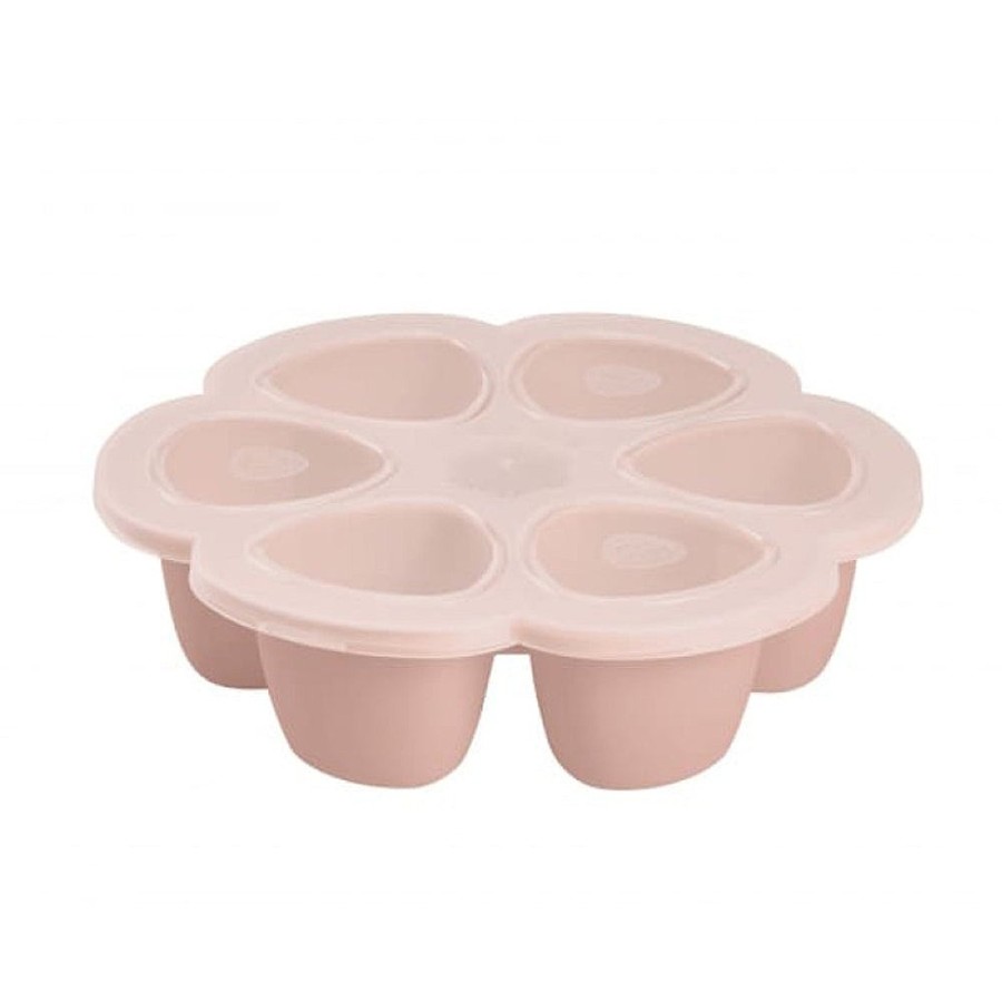 Feeding Snuggle Bugz | Multiportions Silicone Tray - 3Oz Rose