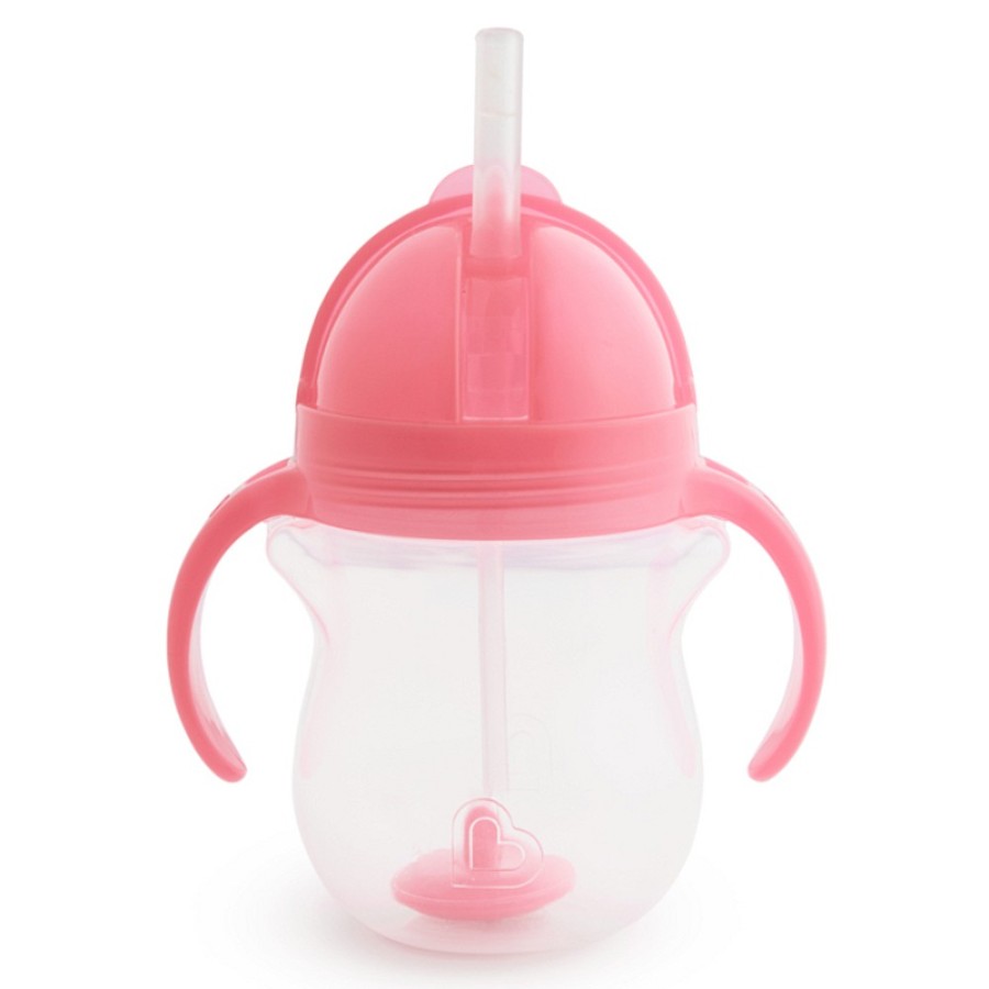 Feeding Snuggle Bugz | Any Angle Click Lock 7Oz Weighted Straw Trainer Cup Pink