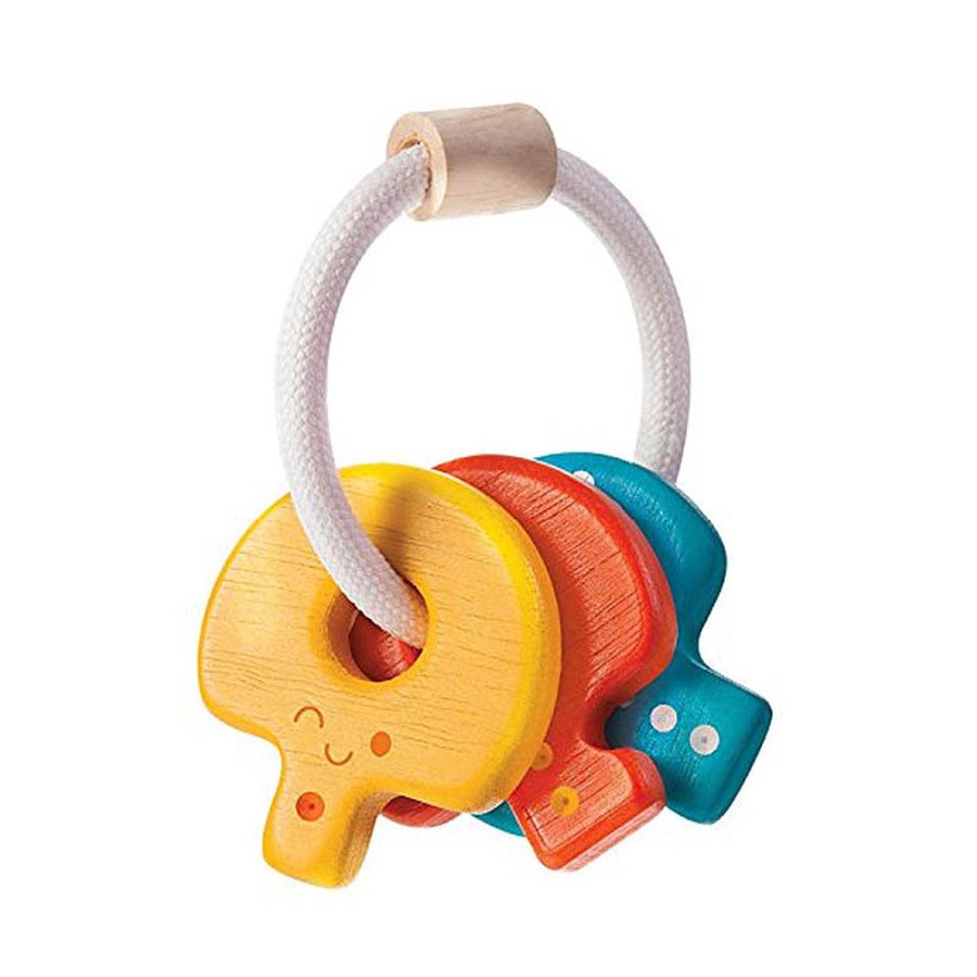 Toys Snuggle Bugz Sensory Toys | Baby Key Rattle Rainbow